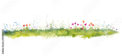 Fototapeta Naklejka Na Ścianę i Meble -  PNG Meadow nature grassland outdoors.