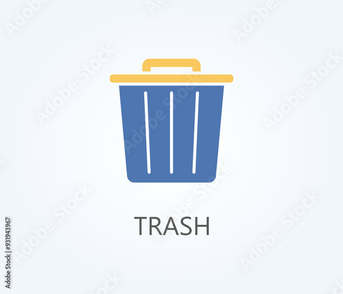  Trash Vector, Icon Or Logo Sign Symbol Illustration 