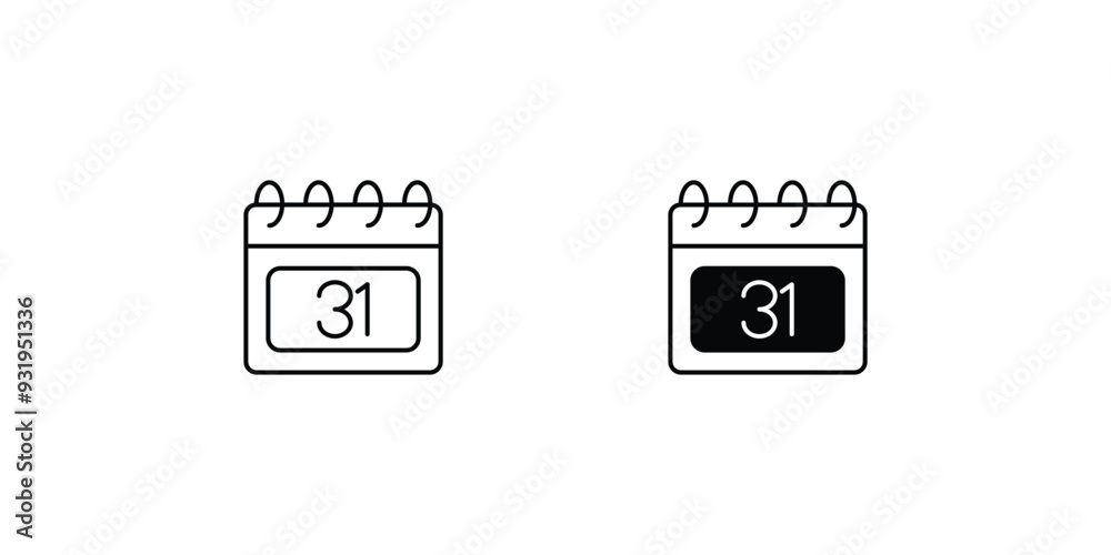 calender set icon with white background vector stock illustration calender set icon with white background vector stock illustration