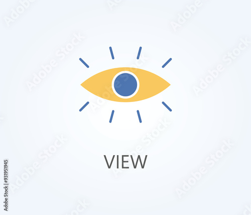  View Vector, Icon Or Logo Sign Symbol Illustration 