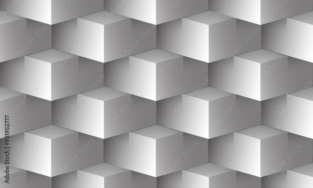 Abstract 3D grey blocks geometric background texture vector Abstract 3D grey blocks geometric background texture vector