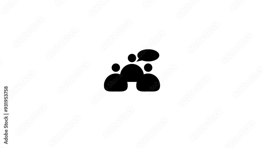 Animation video of social icon. Animation video of social icon.