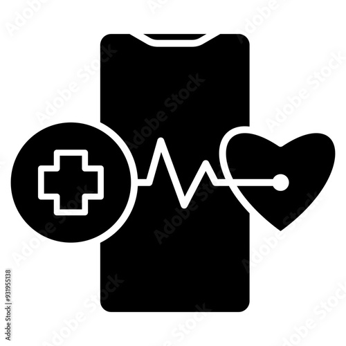 mobile health icon