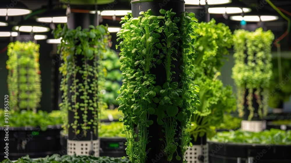 Vertical hydroponic vegetable and herb farm Vertical hydroponic vegetable and herb farm