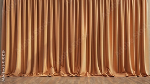 Beautiful theater curtains cinnamon colors