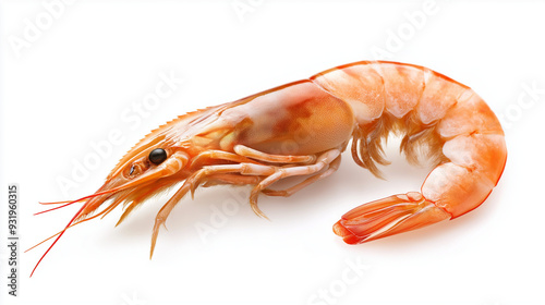 Wallpaper Mural shrimp, prawn isolated on white background Torontodigital.ca