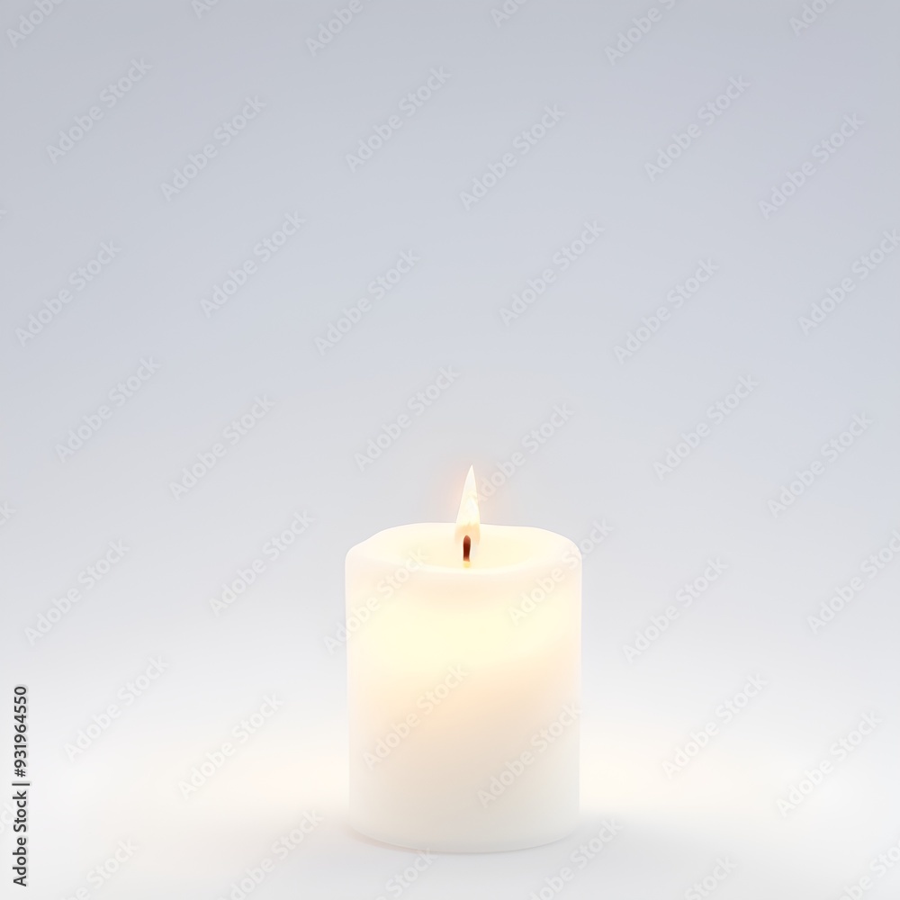 white candle light in light background white candle light in light background