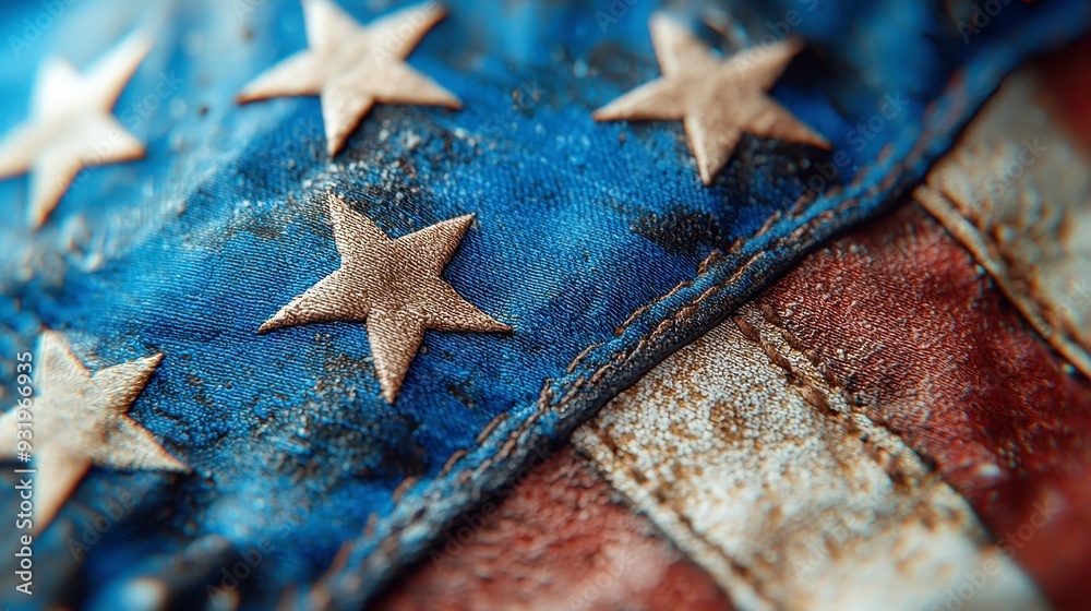 Blue Lives Matter Flag, a detailed depiction of a closeup flag featuring the blue line symbol, set against a clean backdrop, emphasizing support for law enforcement. Blue Lives Matter Flag, a detailed depiction of a closeup flag featuring the blue line symbol, set against a clean backdrop, emphasizing support for law enforcement.