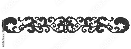 Floral ornament figure; old style decoration