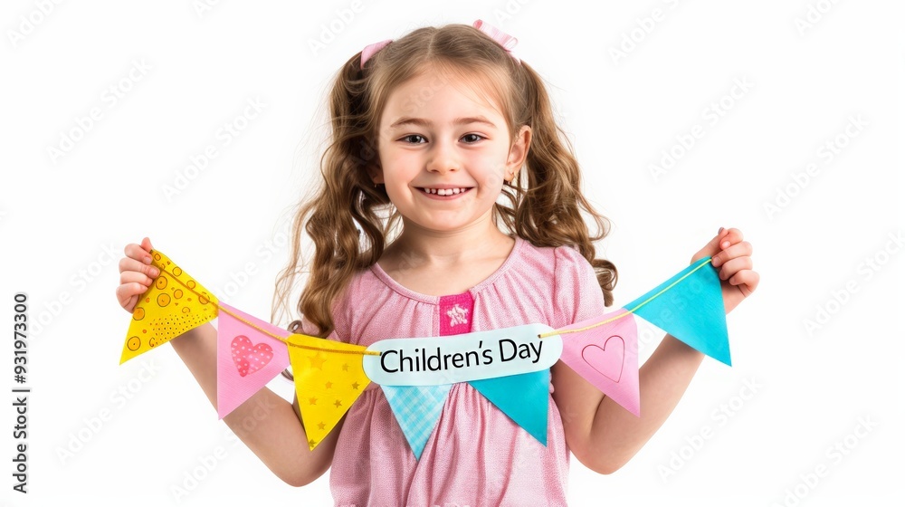 Smiling child holding a Smiling child holding a