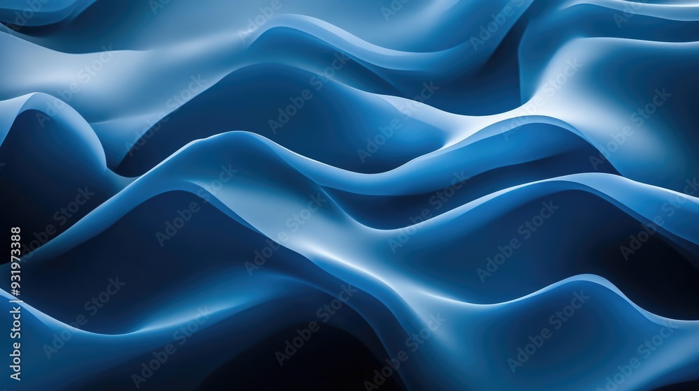Fototapeta premium Abstract blue gradient wallpaper background