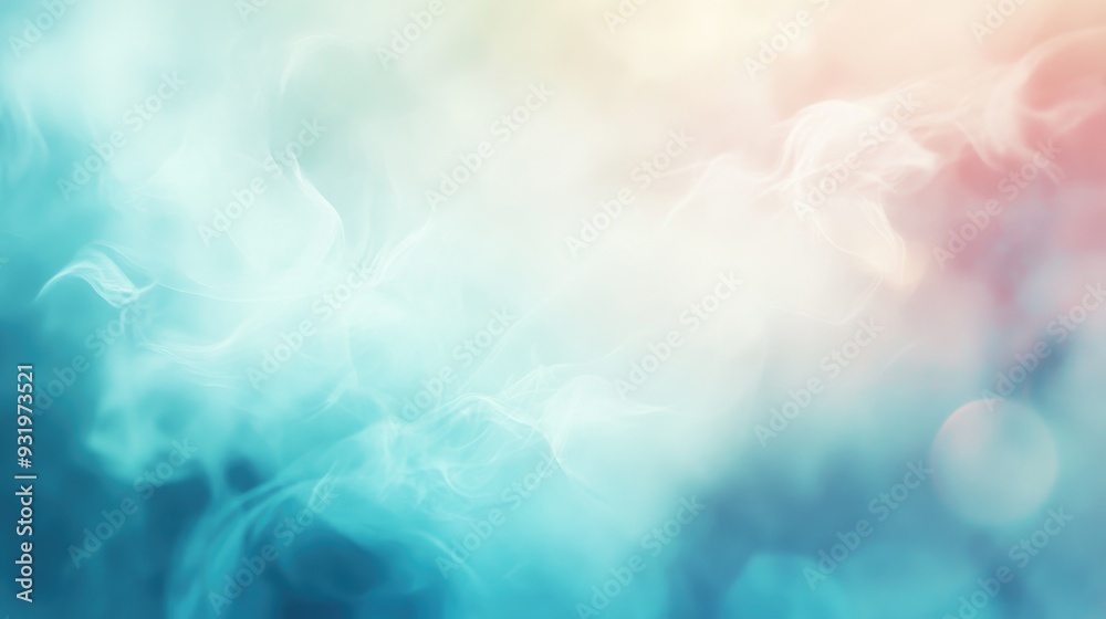Obraz premium Abstract blurred background with soft colors and shapes creating a dreamy and serene atmosphere