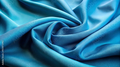 Close-up shot of wrinkle-resistant polyester fabric with a smooth texture