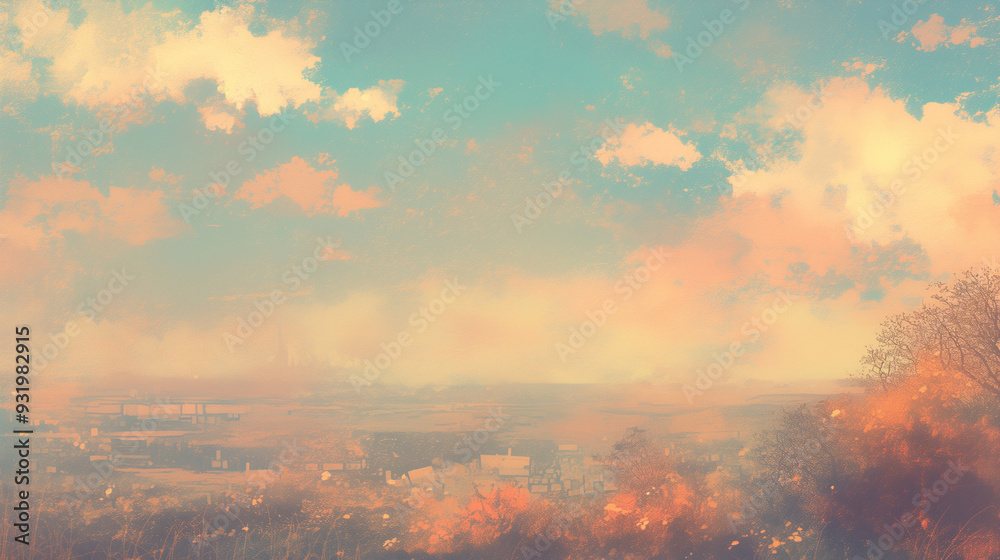 Fototapeta premium 晴天の雲