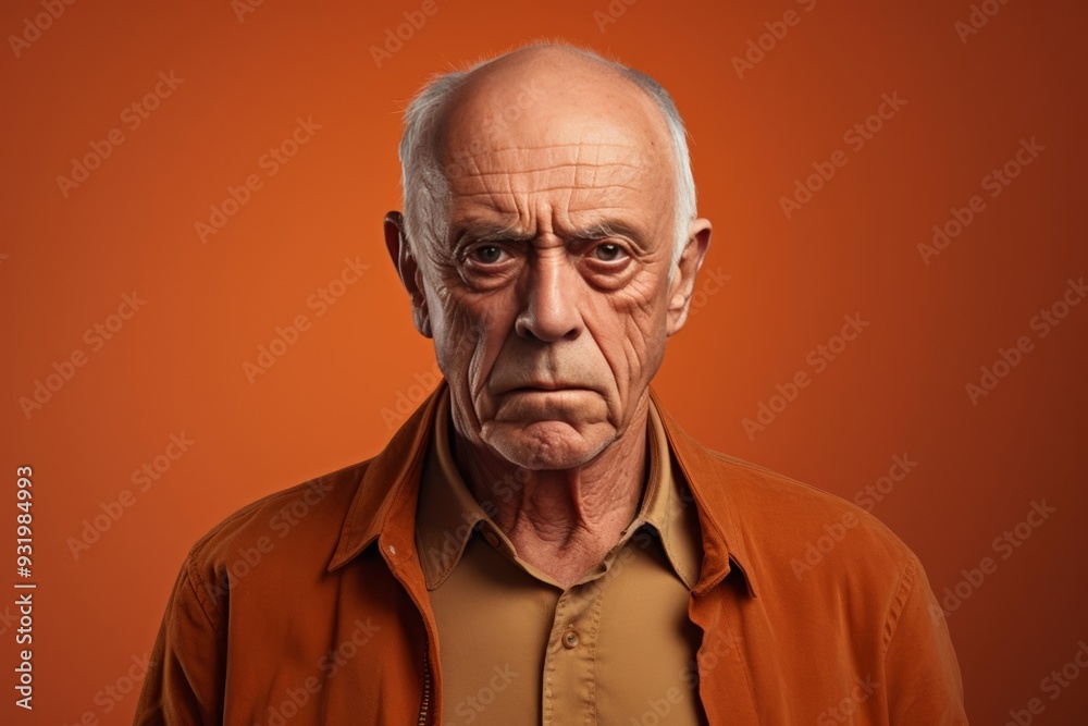 Senior man with grey hair standing over isolated background skeptic and nervous, frowning upset because of problem. negative emotions. Extremely Sulking Caucasian senior man, half body portrait Senior man with grey hair standing over isolated background skeptic and nervous, frowning upset because of problem. negative emotions. Extremely Sulking Caucasian senior man, half body portrait