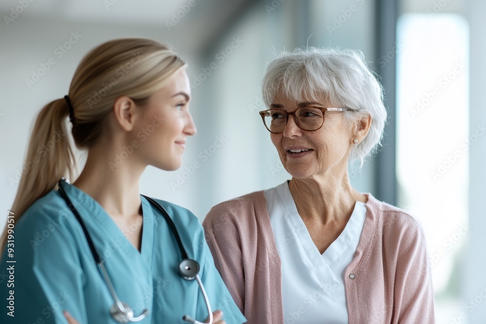 Financial Adviser discussing retirement goals with a healthcare worker in a calm environment, side view Financial Adviser discussing retirement goals with a healthcare worker in a calm environment, side view