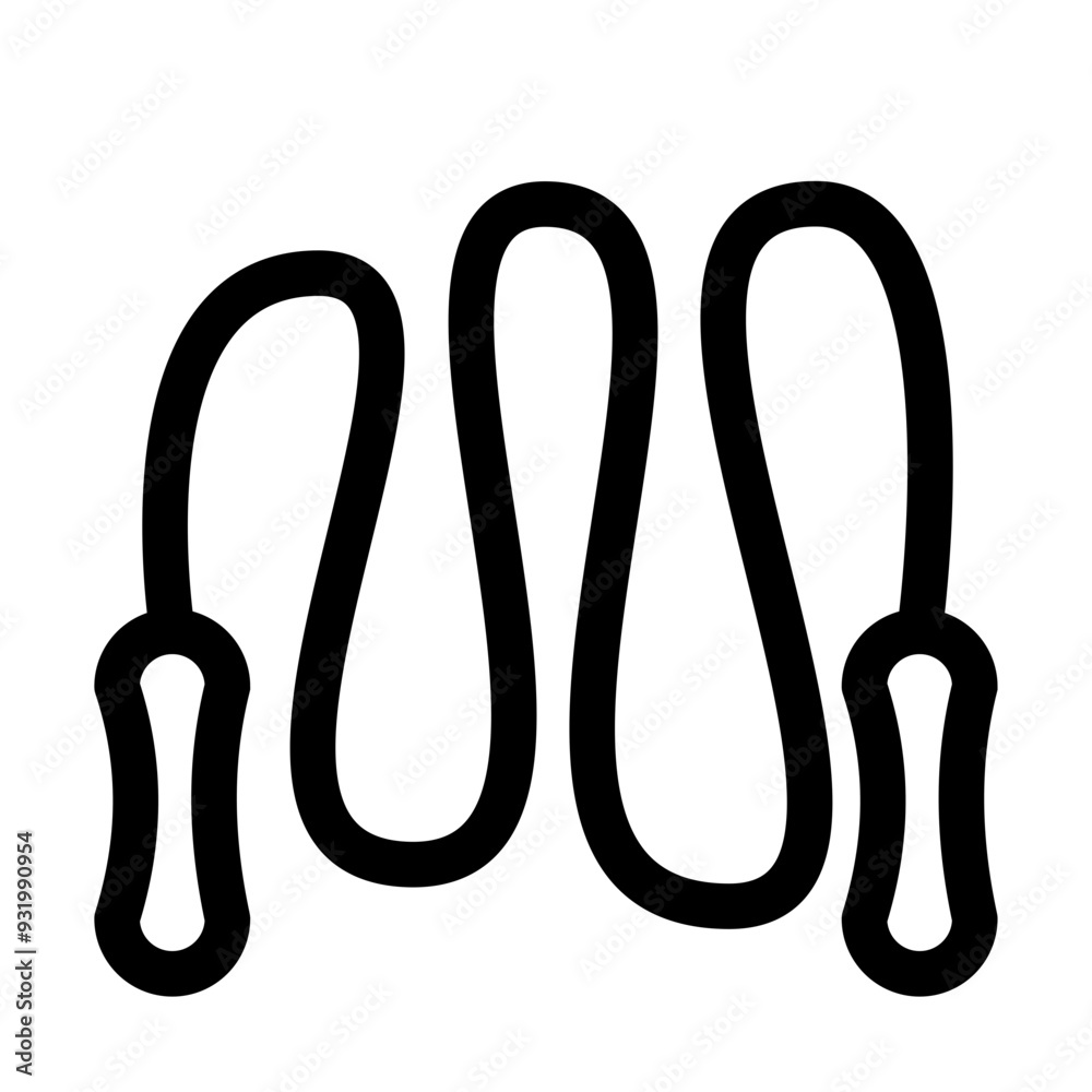 Fitness Skipping rope gain strength and muscles - Flat icon symbol Fitness Skipping rope gain strength and muscles - Flat icon symbol