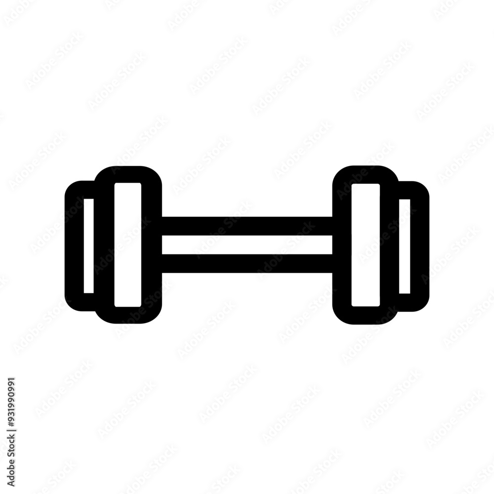 Fitness weight instrument to gain strength and muscles - Flat icon symbol Fitness weight instrument to gain strength and muscles - Flat icon symbol