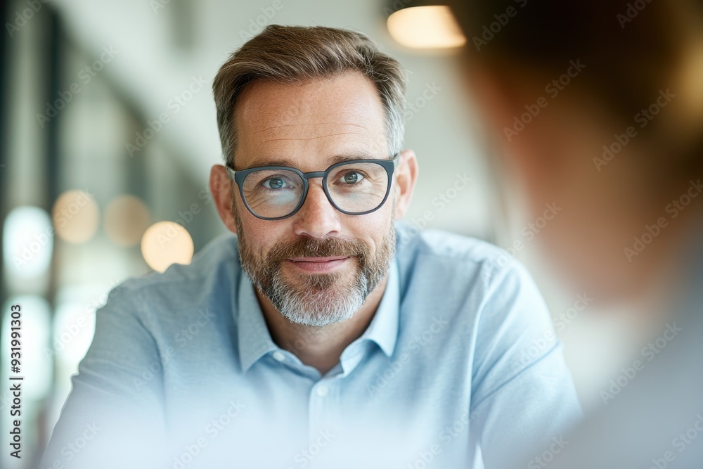 Financial Adviser Assisting Recent Graduate with Budgeting in Modern Office - Medium Shot Financial Adviser Assisting Recent Graduate with Budgeting in Modern Office - Medium Shot
