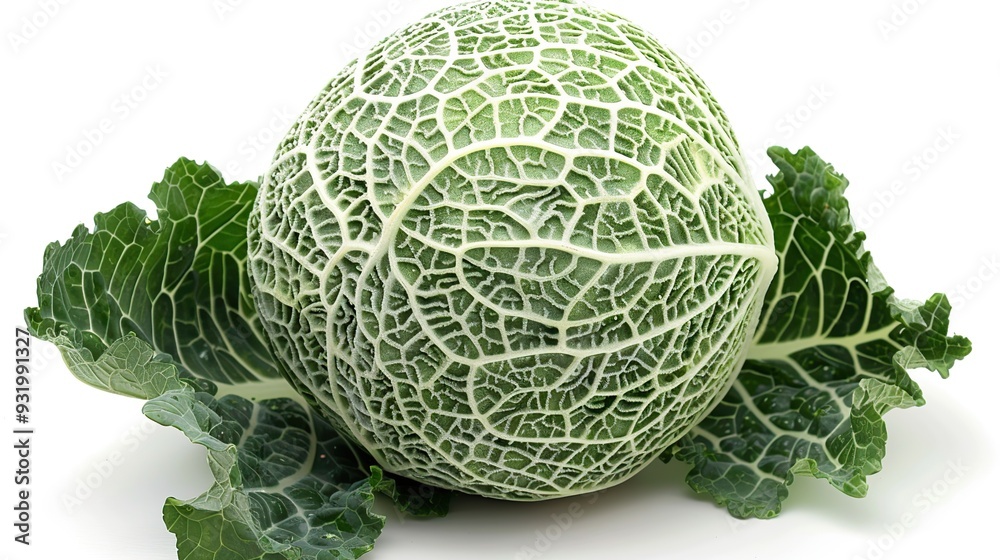 Fototapeta premium Fresh Green Savoy Cabbage