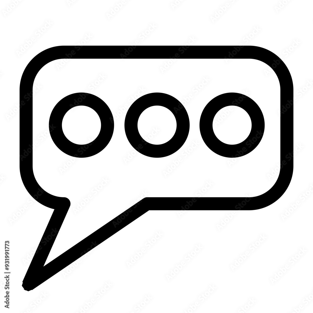 Conversation speech bubble icon symbol Conversation speech bubble icon symbol