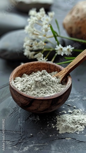 Fuller s earth powder Versatile ingredient in skincare products photo