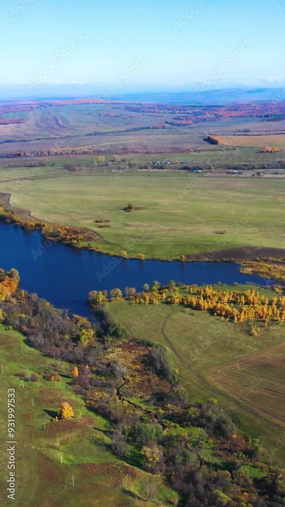 Aerial view of mountain during autumn Aerial view of mountain during autumn