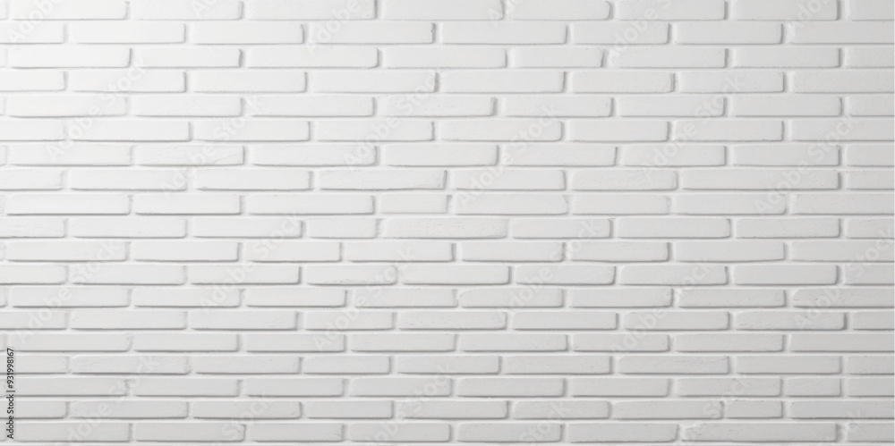 Abstract white brick wall texture for pattern background. Background texture of white brick wall. white brick texture seamless vector illustration
