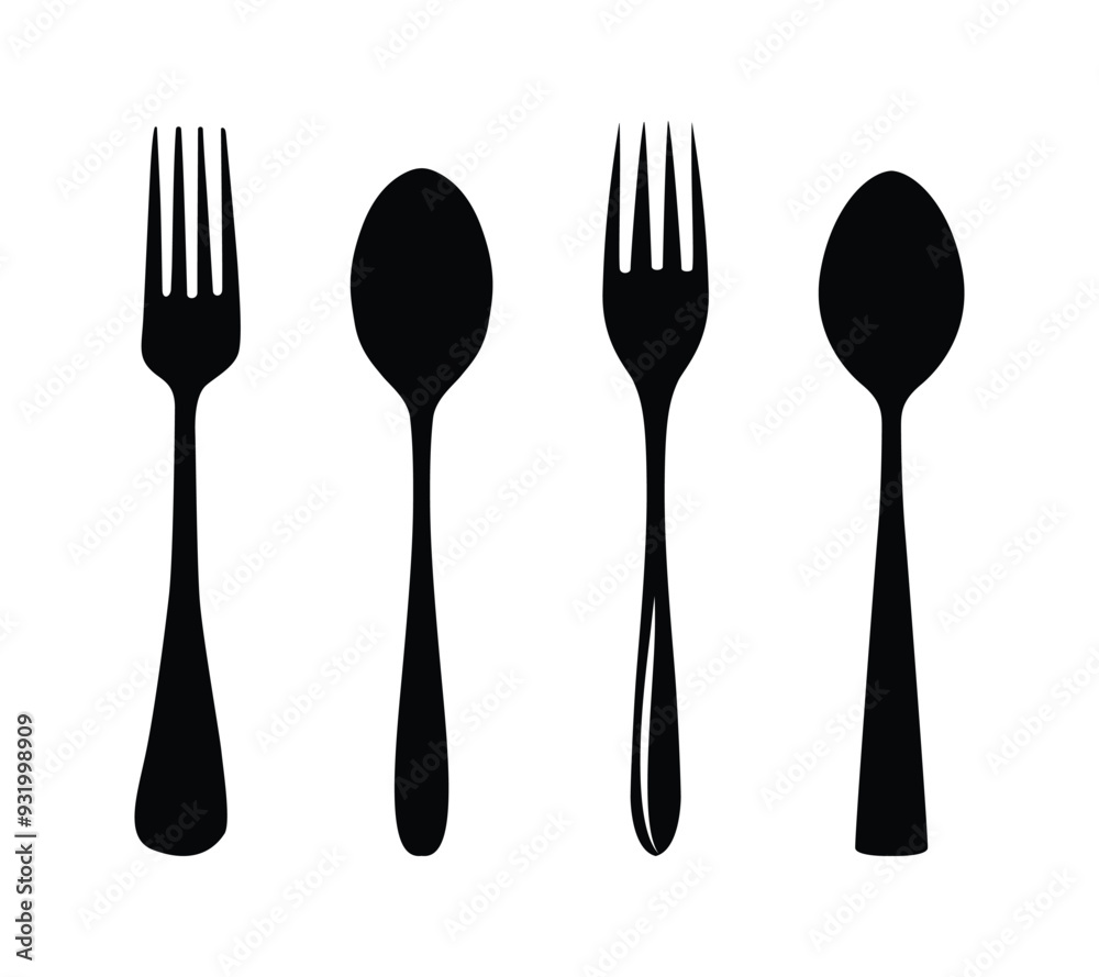 Minimal Spoon Clip Art Isolated. Clip Art Outline And silhouette Set, Cutlery Vector Illustration Best Collection With Black color White Background. Minimal Spoon Clip Art Isolated. Clip Art Outline And silhouette Set, Cutlery Vector Illustration Best Collection With Black color White Background.