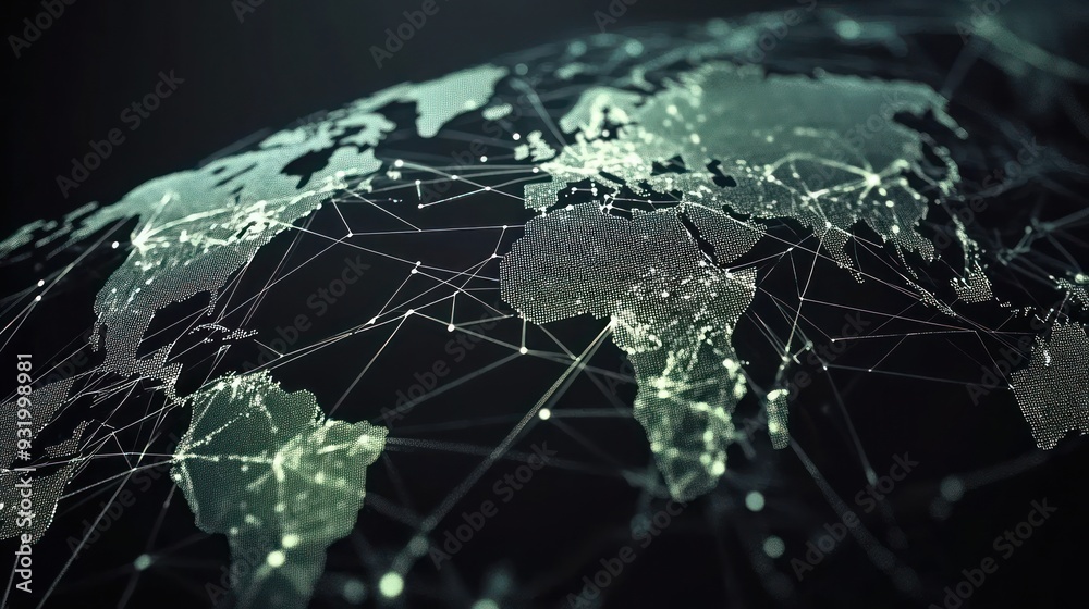 Obraz premium Global Network Connection