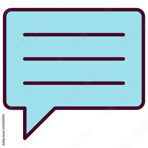 Free Download Chat Outline Color Icon - GFXLoad