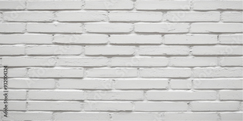 Abstract white brick wall texture for pattern background. Background texture of white brick wall. white brick texture seamless vector illustration