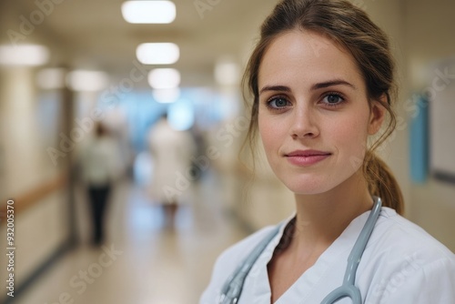 Close-up Portrait of a German Nurse