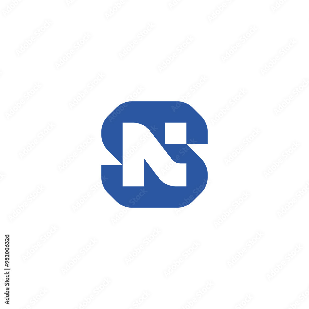 N logo modern, NS icon brand vector symbol N logo modern, NS icon brand vector symbol