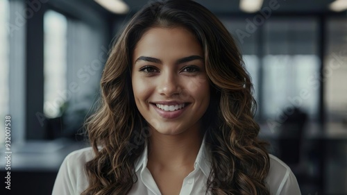 best job candidate hispanic adult leadership business professional occupation manager success confident professional business person smiling candidate portrait employee diversity workplace employee