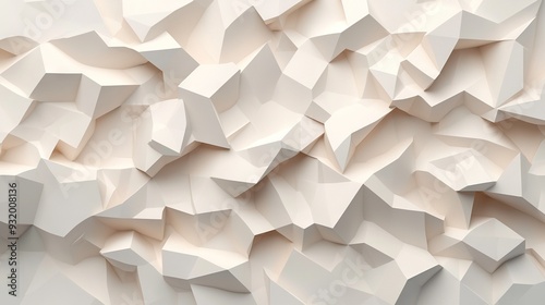   Large white cube centerpiece on white background with smaller white cube details