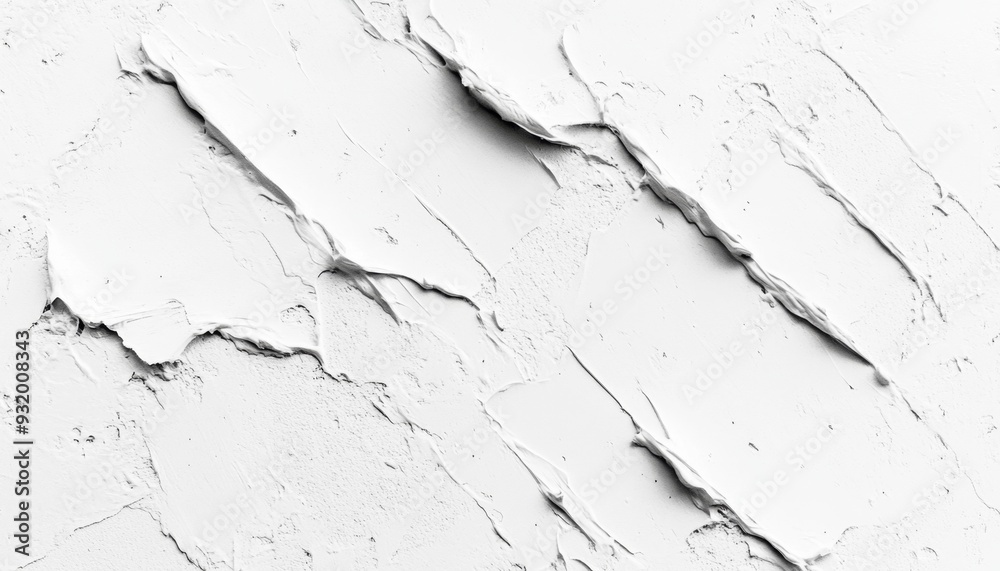Fototapeta premium Background of white color with a texture of painted paint. Rough surface for various purposes