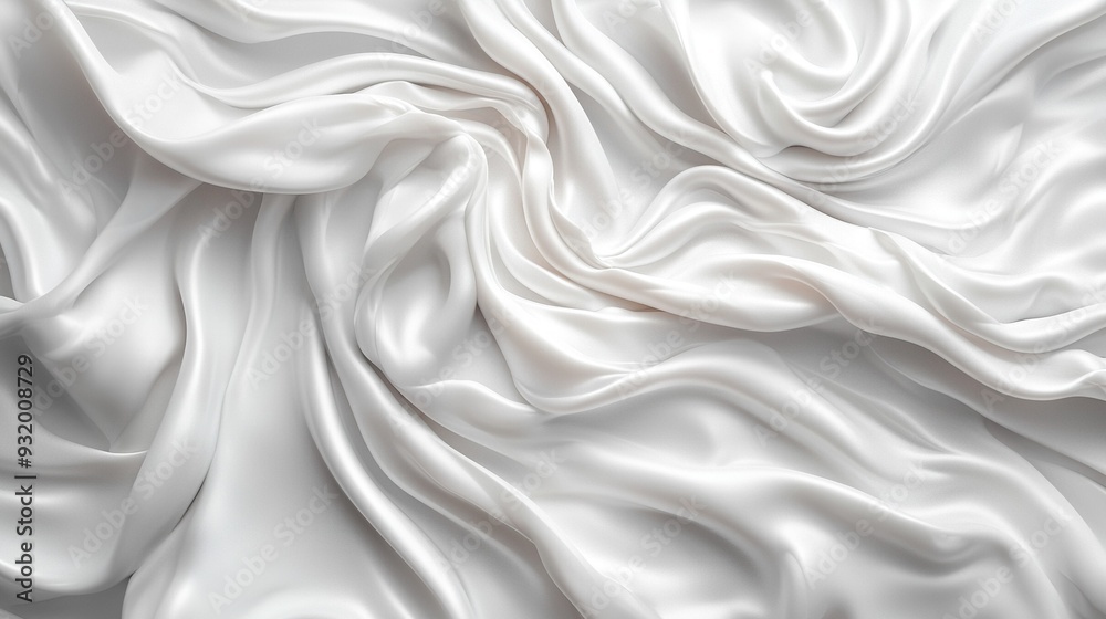 A white cloth with a wavy pattern and a suitable wallpaper background ornament A white cloth with a wavy pattern and a suitable wallpaper background ornament