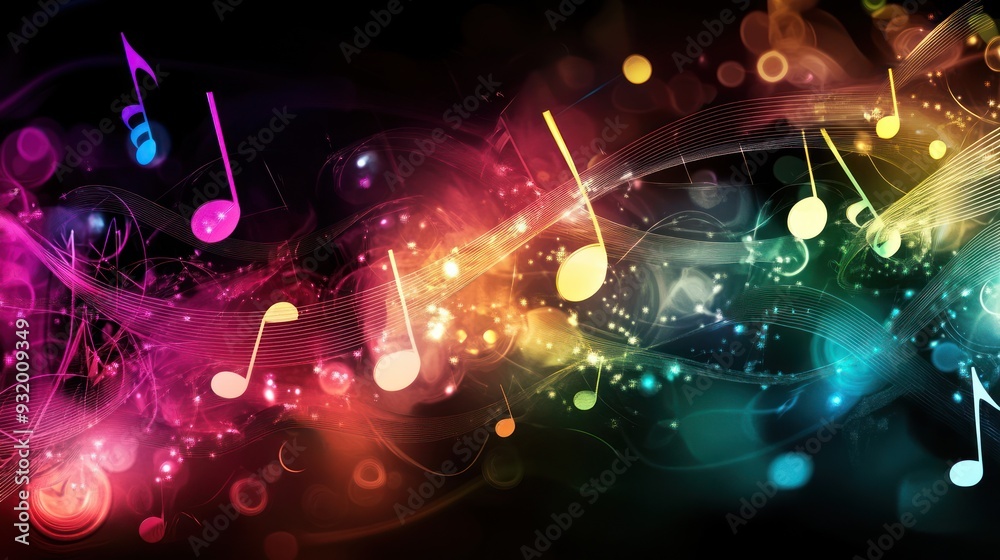 Musical Notes Background Abstract