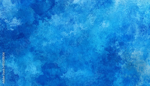 Abstract Blue Watercolor Batik Background: Navy Ink Splatter Texture. Elegant Liquid Oil Chaos for Artistic UI, Web Posters, and Banners. Minimalist Tie-Dye Composition with Gradient Grain. Creative M