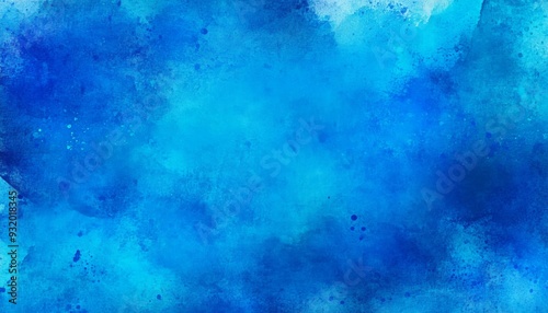 Abstract Blue Watercolor Batik Background: Navy Ink Splatter Texture. Elegant Liquid Oil Chaos for Artistic UI, Web Posters, and Banners. Minimalist Tie-Dye Composition with Gradient Grain. Creative M