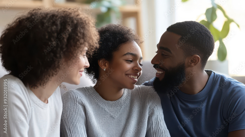 Fototapeta premium Family members supporting each other during a mental health crisis