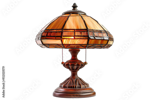 Elegant Table Lamp Isolated On Transparent Background