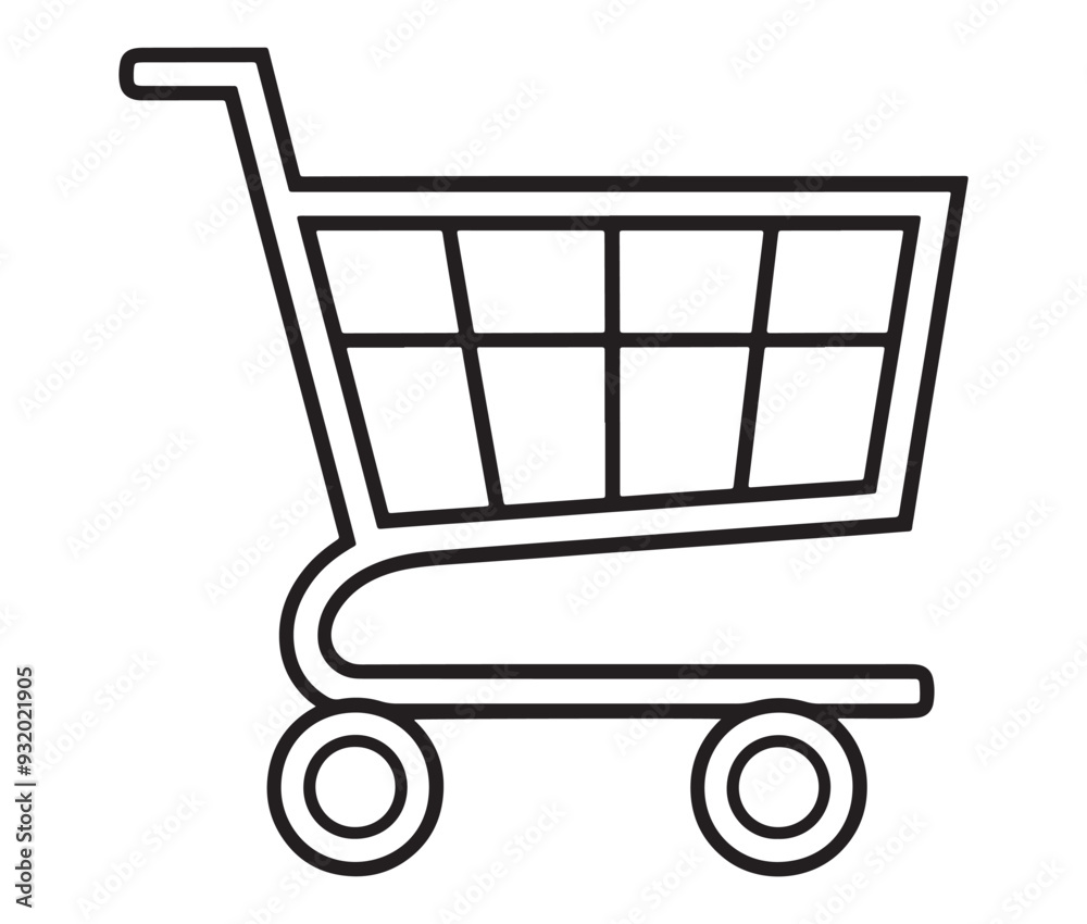 shopping cart isolated on white shopping cart isolated on white