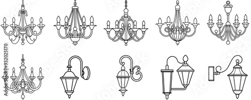 Chandelier and wall mount designs