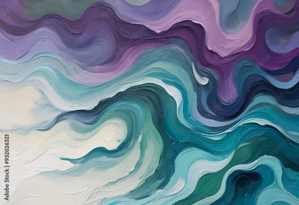 Fototapeta premium Vibrant Oil Paint Streaks and Textures in Bold Color Palette