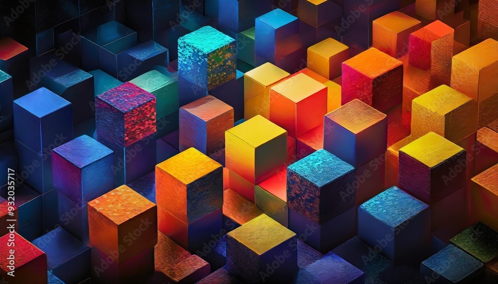 Obraz premium background with squares