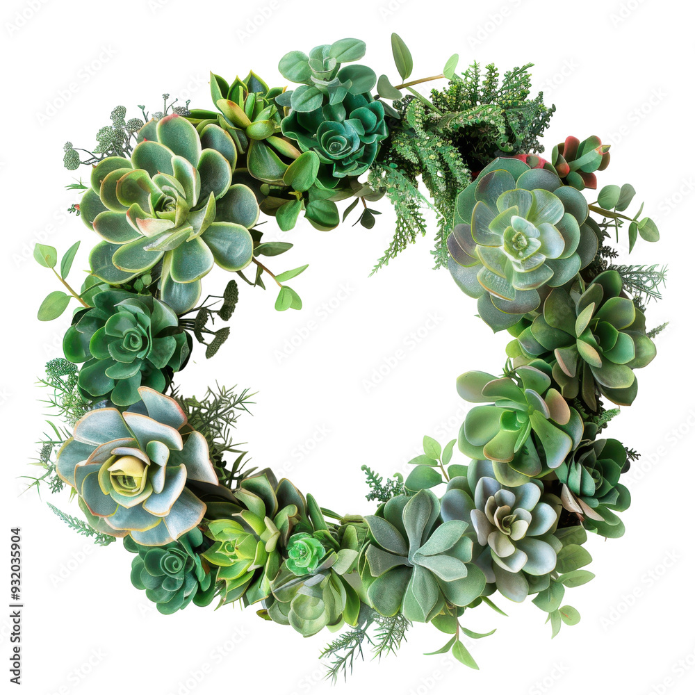 Greenery Wreaths Isolated On Transparent Background Greenery Wreaths Isolated On Transparent Background