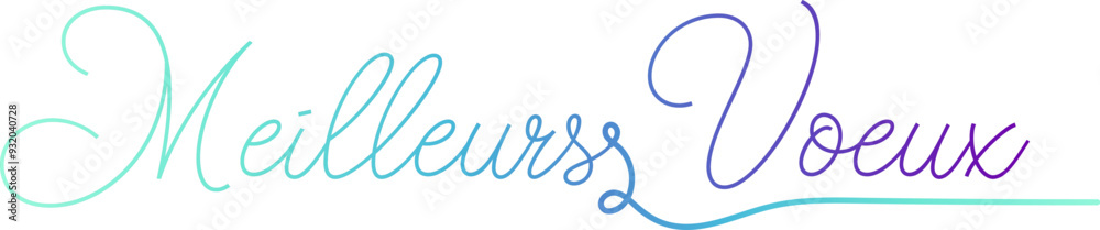 MEILLEURS VOEUX text, gradient text, text design MEILLEURS VOEUX text, gradient text, text design