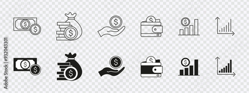 "Versatile finance business icons collection for modern financial and corporate designs."